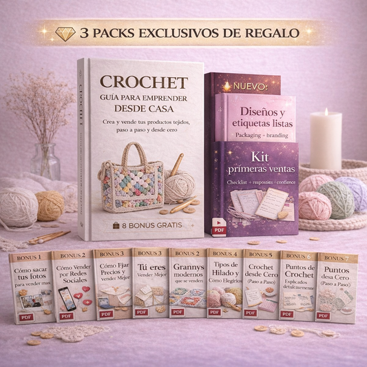 Imperio Crochet + 3 Packs de regalo + 8 Bonus de regalo 🎁